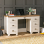 Cheshire Cream Painted Large Twin Pedestal Desk