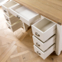 Cheshire Cream Painted Large Twin Pedestal Desk