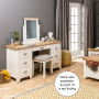 Cheshire Cream Painted Large Twin Pedestal Desk