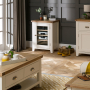 Cheshire Cream Painted Glazed Hi-Fi Media Cabinet Unit