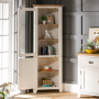 Cheshire Cream Painted Tall Glazed Corner Display Cabinet