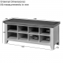 Cheshire Weathered Limed Oak Hallway Shoe Storage Bench