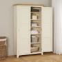 Cheshire Cream Painted Double Shaker Linen Storage Cupboard