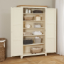 Cheshire Cream Painted Double Shaker Linen Storage Cupboard