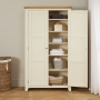 Cheshire Cream Painted Double Shaker Linen Storage Cupboard