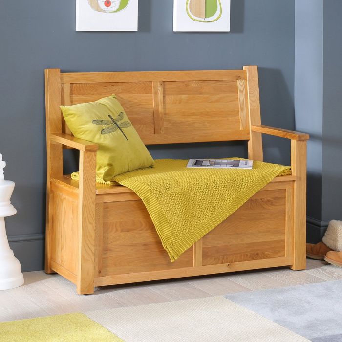 London Oak Monks Bench The Furniture Market