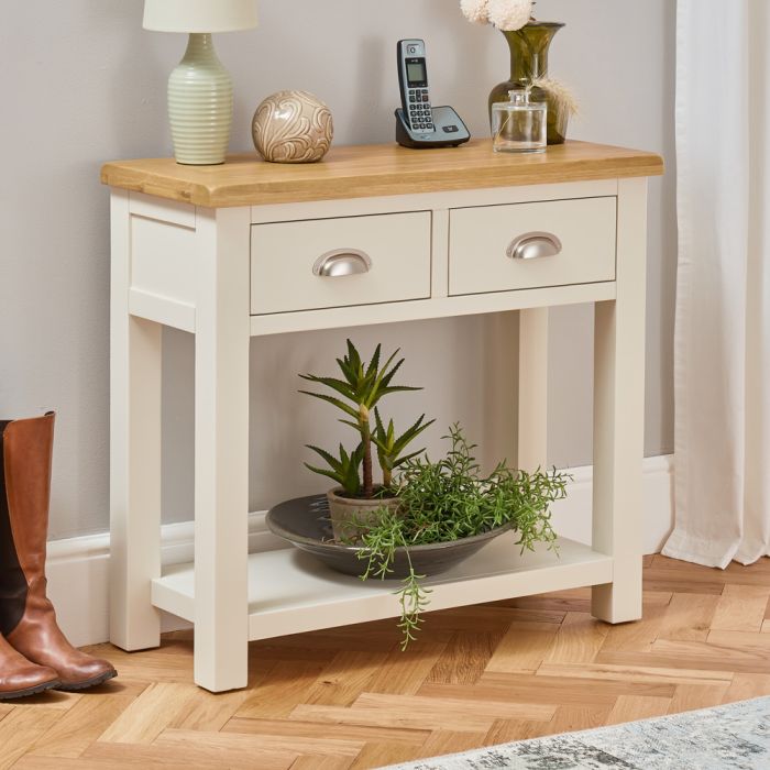 Cotswold Cream Painted Console Table The Furniture Market