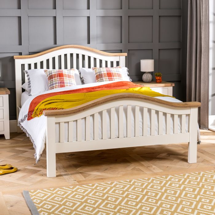 Cheshire Cream Painted Arch Rail 6ft Super King Size Bed The Furniture Market