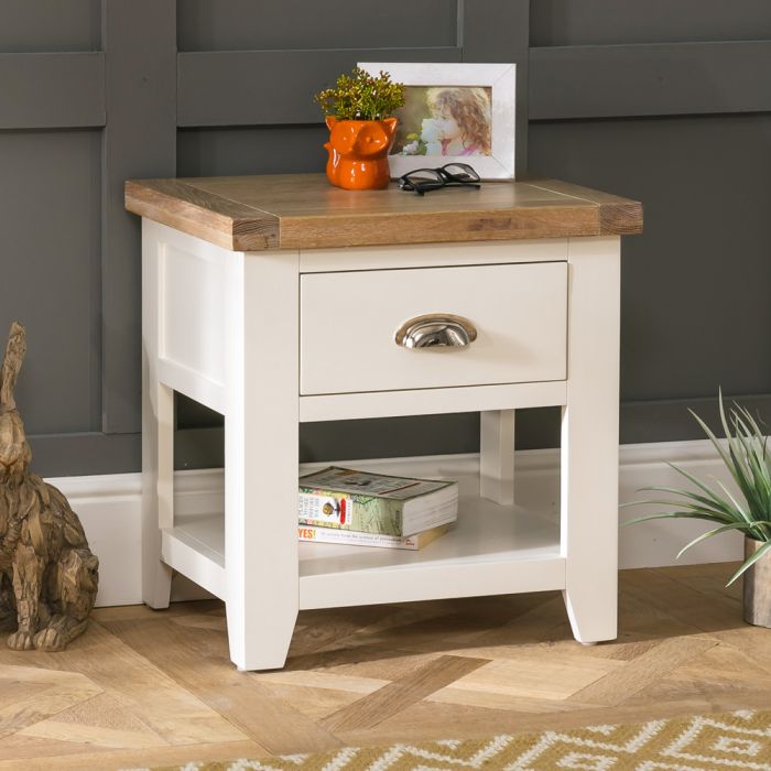 Drawer Lamp Side Table 