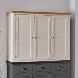 Cotswold Grey Painted Triple Larder Cupboard Top Only