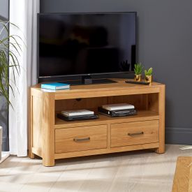 Soho Oak Corner TV Unit - Up to 50” TV Size