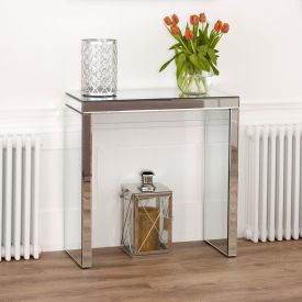 Venetian Mirrored Compact Console Table