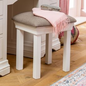 Wilmslow White Painted Dressing Table Stool