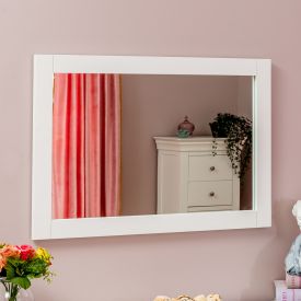 Wilmslow White Painted Wall Mirror - 90cm x 60cm