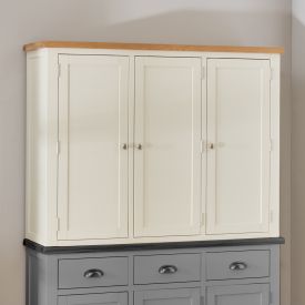 Cotswold Cream Painted Triple Larder Cupboard Top Only