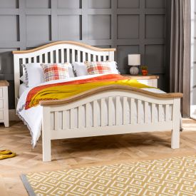 Cheshire Cream Painted Arch Rail 4ft 6in Double Size Bed