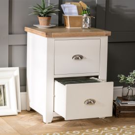 Cheshire Cream Painted 2 Drawer Filing Cabinet