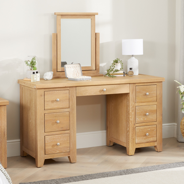 Shop Solid Wood Kuber Dressing table and Mirror - at English