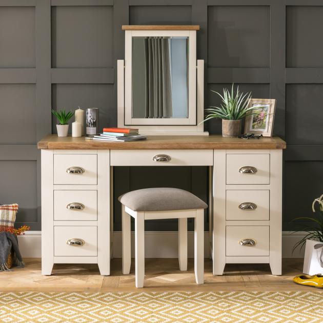 Cream dressing sales table set