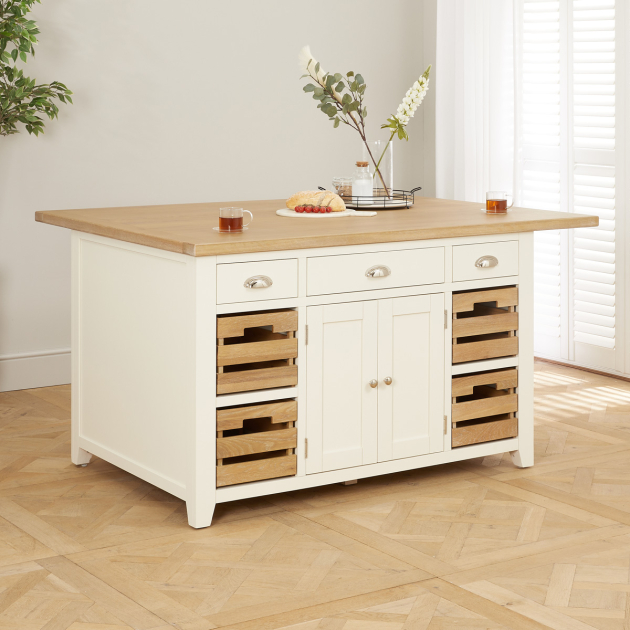 Cream bar shop table