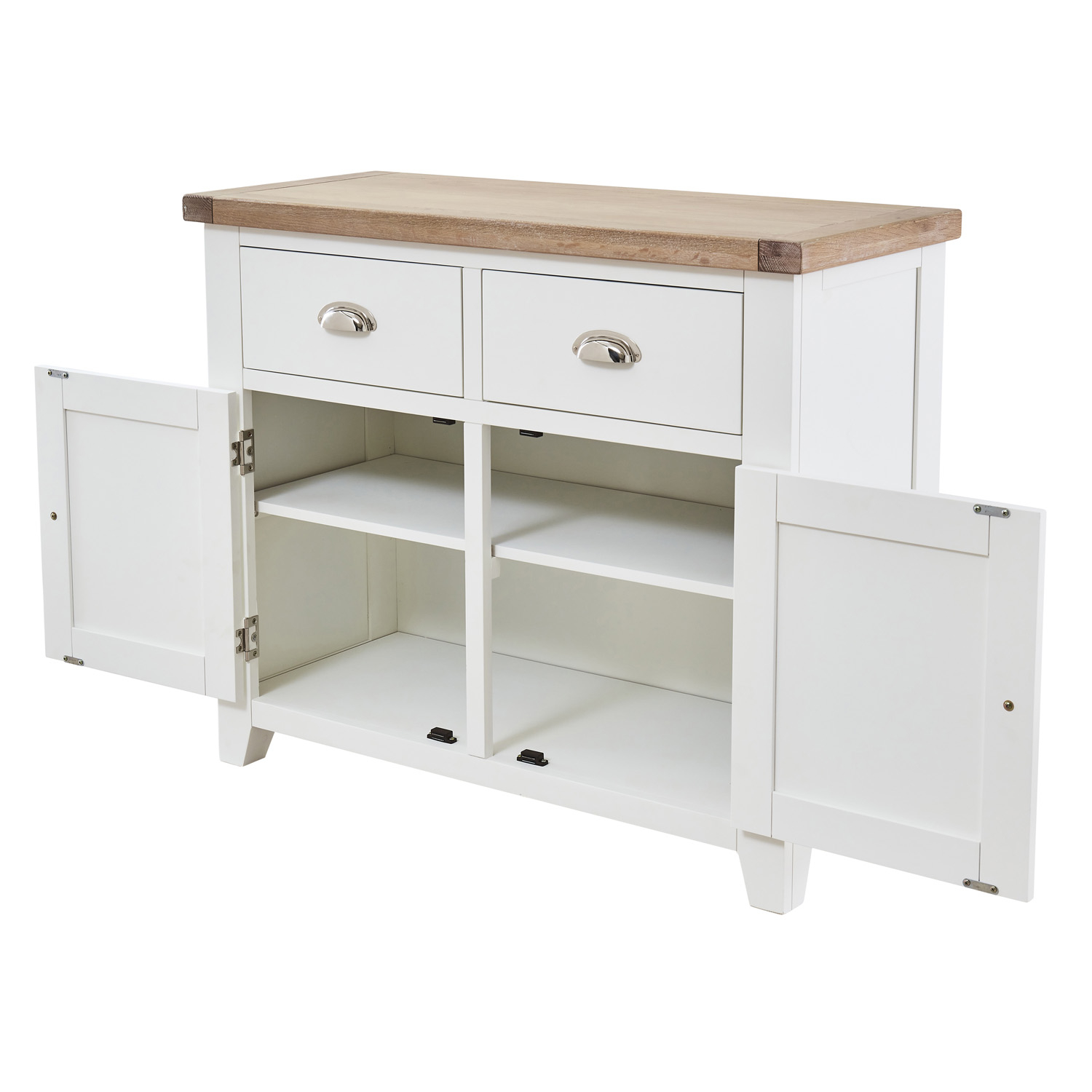 Cheshire White Painted Medium 2 Drawer 2 Door Sideboard | The