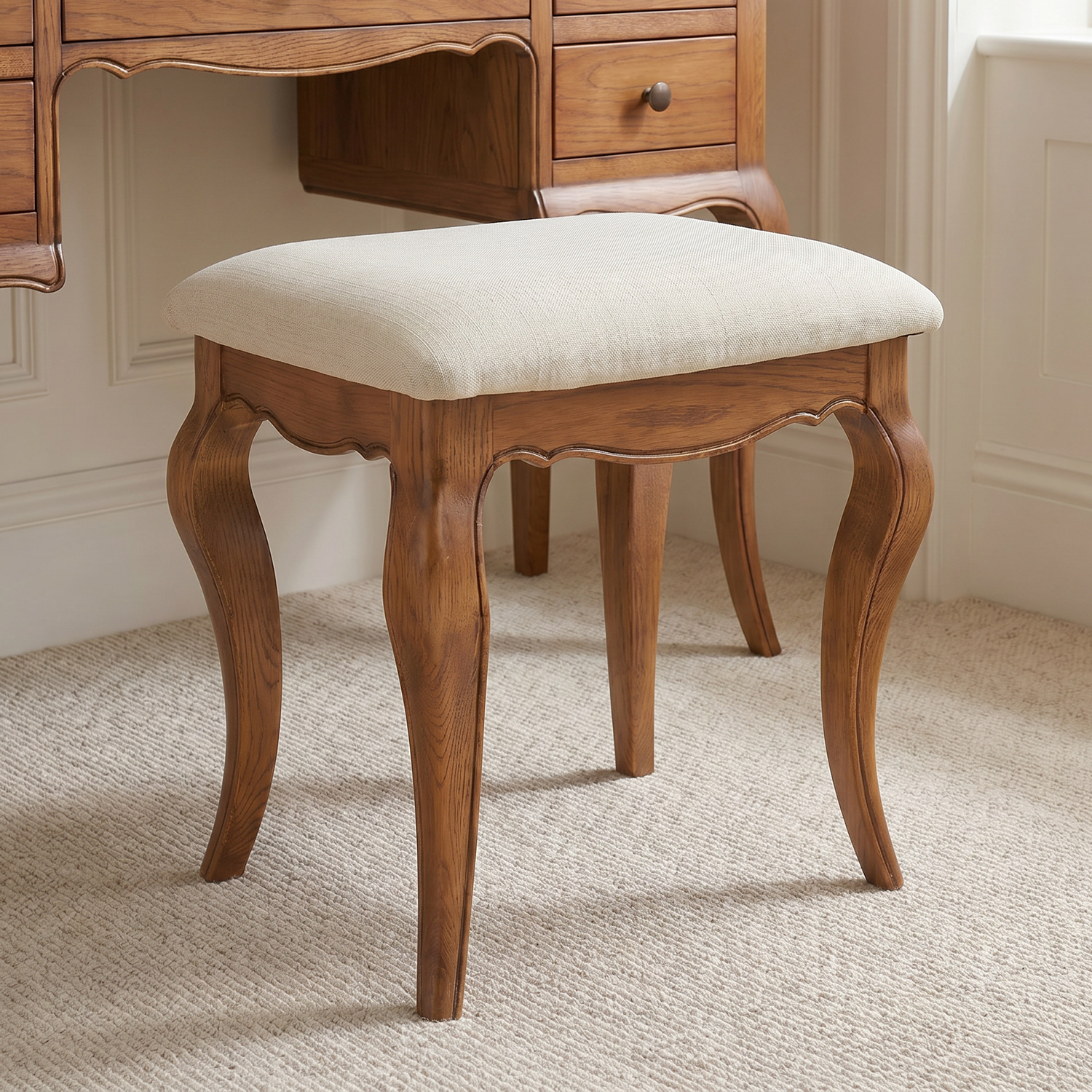 brown dressing table stool Modern Light Brown Vanity Stool with Back Velvet Upholstered Acrylic Vanity Chair for BedroomHomary UK