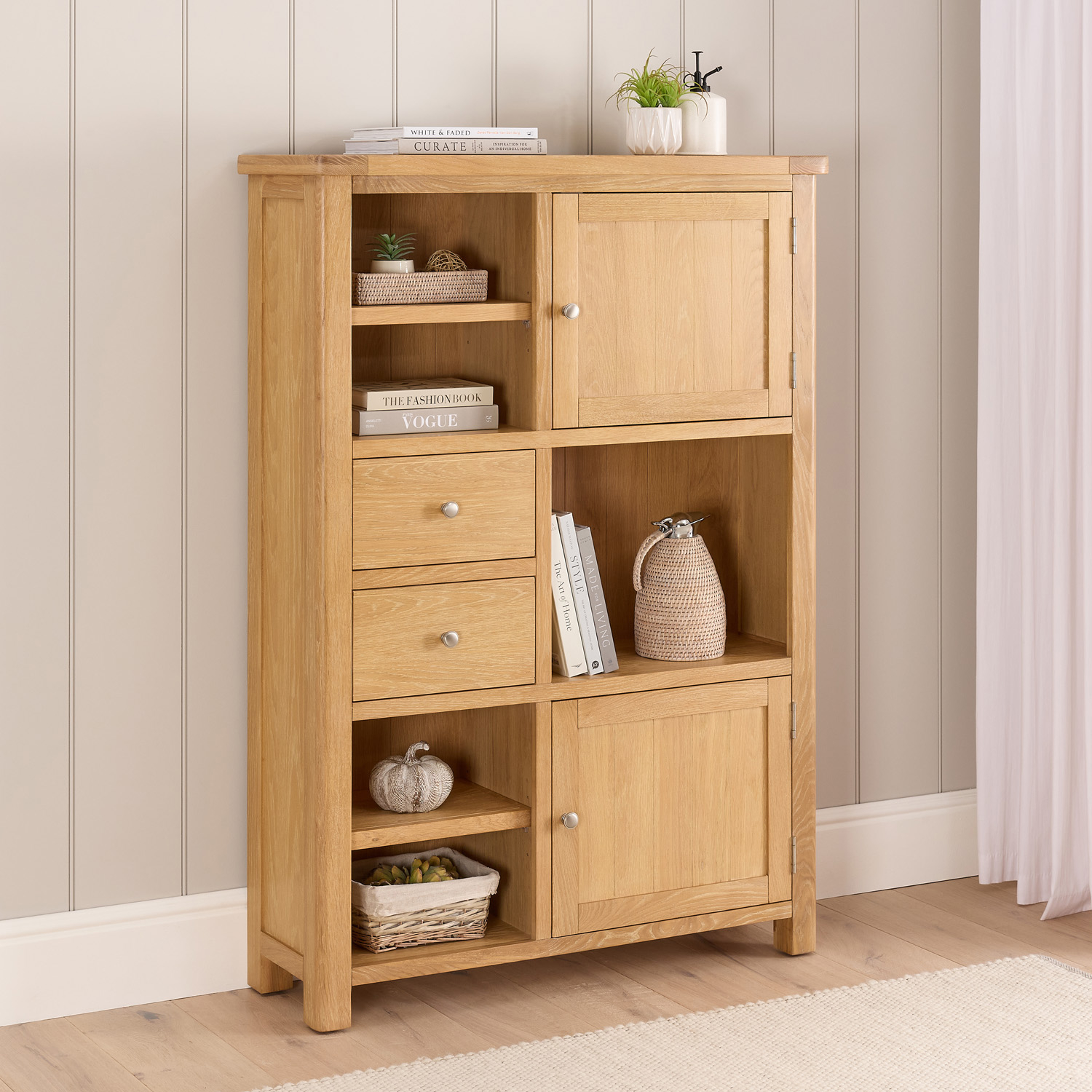 Casaphoria 36"x31"x16" Doorless Wood Bookshelf, Storage Cabinet