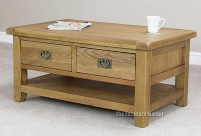 quality cheshire oak coffee table